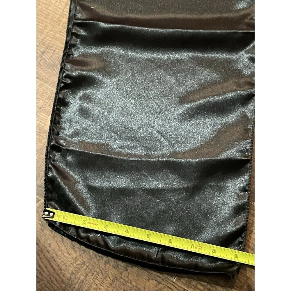 4~pc Black Satin  9